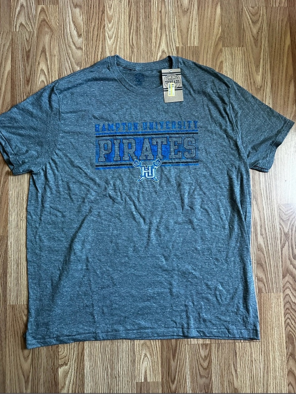 Threads 4 Thought Gray Pirates Graphic Tee with Blue Print